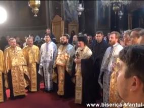 Vecernia hramului la Biserica Sfantul Anton - Curtea Veche (16.01.2016)