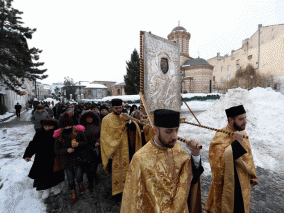 Procesiune la Biserica Domnească de la Curtea Veche